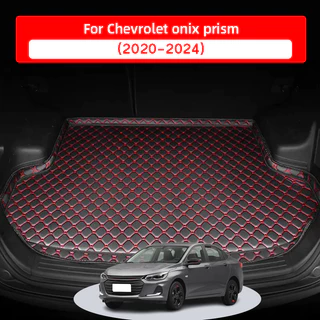 Tapete Porta-Malas Para Carro Chevrolet Onix Prism 2020 2021 2022 2023 2024 , material De Couro Impermeável E Resistente Proteger O interior Do Contra Umidade .