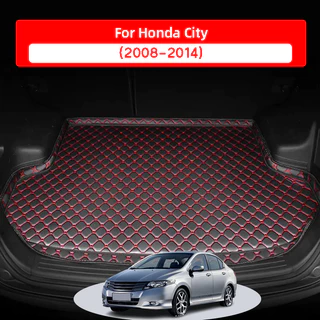 Tapete Porta-Malas Do Carro Para Honda City 2008 2009 2010 2011 2012 2013 2014 , material De Couro Impermeável Proteger O interior .