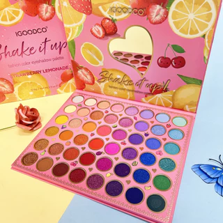Ready Stock Cute Desenho Animado Padrão De Frutas 48 Color Pearl Matte Eyeshadow Maquiagem Placa De Aniversário Presentes De Férias Giftbeautybeauty