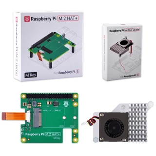 52Pi PCIe M . 2 HAT + Com Kit De Refrigeração Ativa Raspberry Pi 5