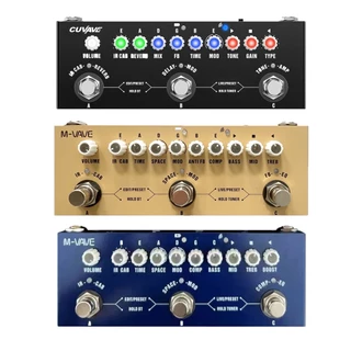 Cuvave Cube BABY Pedal Multi Efeitos Para Guitarra Elétrica/Bass/Acoustic 8 IR Gabinetes Simulação M-vave Recarregável