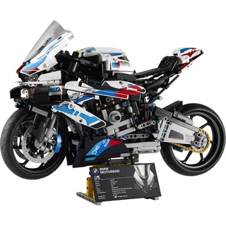 1: 5 1920PCS Compatível Lego BMW M1.000RR Modelo de motocicleta Ornamentos Meninas Meninas Montagem Educacional Bloco de construção Brinquedos Presentes de aniversário