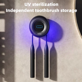 Porta-Escova De Dentes UV Elétrico Inteligente Casais Esterilizador De Organizador De Banheiro Recarregável Sanit