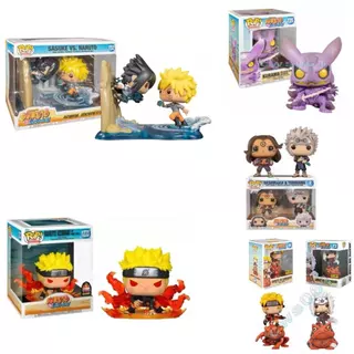 FUNKO POP Naruto Vinil Figurino Brinquedos 6 " Sasuke Vs ./Jiraiya Kurama Traje Majestic : Susano'o Hashirama E Tobirama 2 Figura De Ação Do Pacote