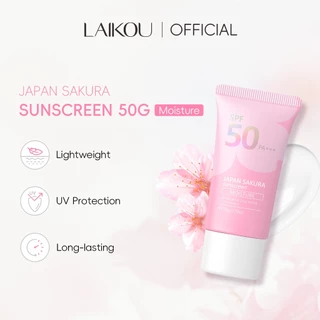 LAIKOU Japão Protetor Solar Sakura-Versão WATERY & WHITENING-SPF50 PA + Para Todos Os Tipos De Pele 50g Hidratação