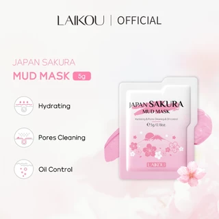 LAIKOU Japão Máscara De Lama Sakura 5g * 1pc Limpeza Profunda Da Pele Óleo Hidratante Conrtol Anti Envelhecimento em Oferta na Shopee
