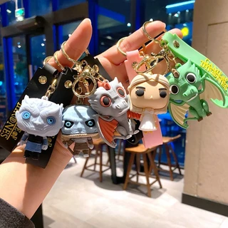 Game of Thrones Chaveiro Jon Snow/Night King/Daenerys/Tyrion/White Walke/r Drogon/Ghost Action Figure Brinquedos Figura De Ação