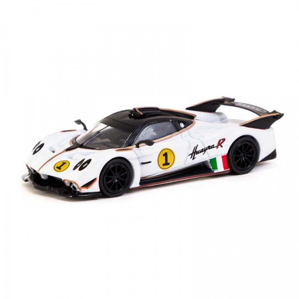 Tarmac Works T64G-TL035-WH 1/64 PAGANI HUAYRA R BIANCO BENNY LAMLEY Escala Especial DIECAST Modelo Carro