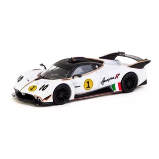 Tarmac Works T64G-TL035-WH 1/64 PAGANI HUAYRA R BIANCO BENNY LAMLEY Escala Especial DIECAST Modelo Carro