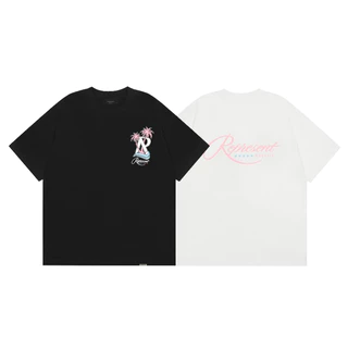 Street Wear Top Repr--Summer Férias de Verão Coco Carta com o logotipo da camiseta de manga curta Pescoço redondo de algodão puro