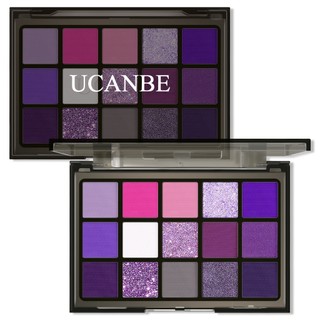 UCANBE Paleta De Maquiagem Sombra Púrpura , 15 Cores Fumada Escura Cintilante Matte Metallic Glitter Violeta Lavanda Rosa Kit Para Cosplay Halloween Ursula Festas De Fantasias De Bruxa em Oferta na Shopee