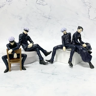 10 Estilo 11-21cm Jujutsu Kaisen Anime Figura Gojo Satoru Geto Suguru Posição Sentada Em Cadeira Figuras De Ação PVC Modelo De Decoração De Mesa Bonecas Brinquedos