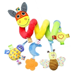 Centopéia Espiral De Pendurar Brinquedo/Carro De Pelúcia Colorido Chocalho Bebê /