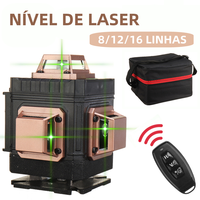 Linhas Profissionais 8/12/16 Laser Nível Auto-Nivelamento Feixe