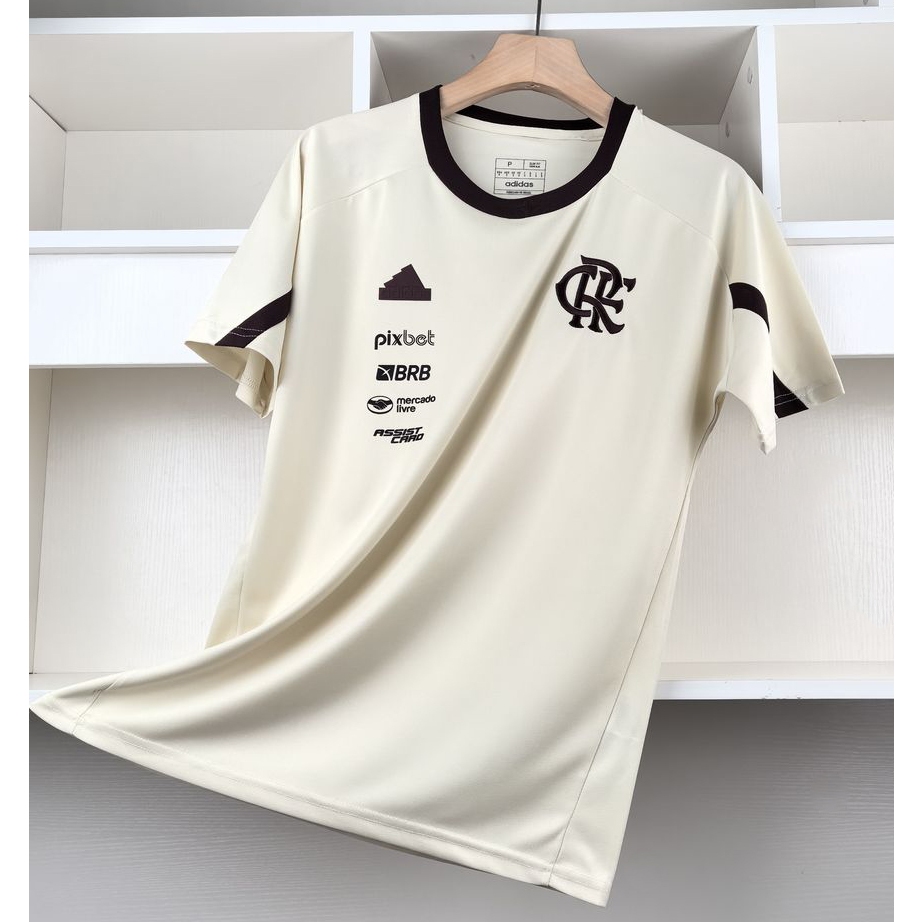 24/25 Branco Camisa de Futebol Men's Training Wear