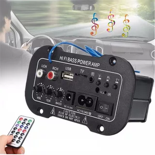 subwoofer De Carro 12V 24V 220V Placa-Mãe Amplificadora De Potência De Três Usos Pequena De 5 Polegadas