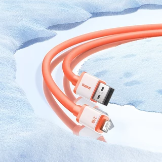 Baseus -40 ° C Anti-Frost USB Para Lightning iPhone 2.4A Cabo De Carregamento Rápido