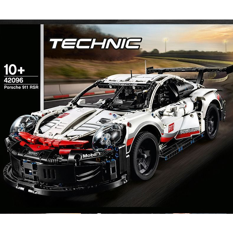 1600 PCS Compatível Lego Porsche 911RSR Modelo de Corrida Decoração Montagem de Blocos de Construção Meninos Meninas Mon