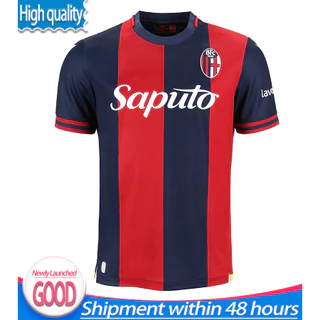 【 Thai Versão 】 2024 25 Bologna home Soccer Jerseys Homem Nome Personalizável Camisas De Futebol