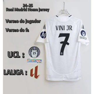 2024-25 camisa Royal Madrid Home Player Edição camisa Fã Edição camisa 24 /25VINI JR.Shirt