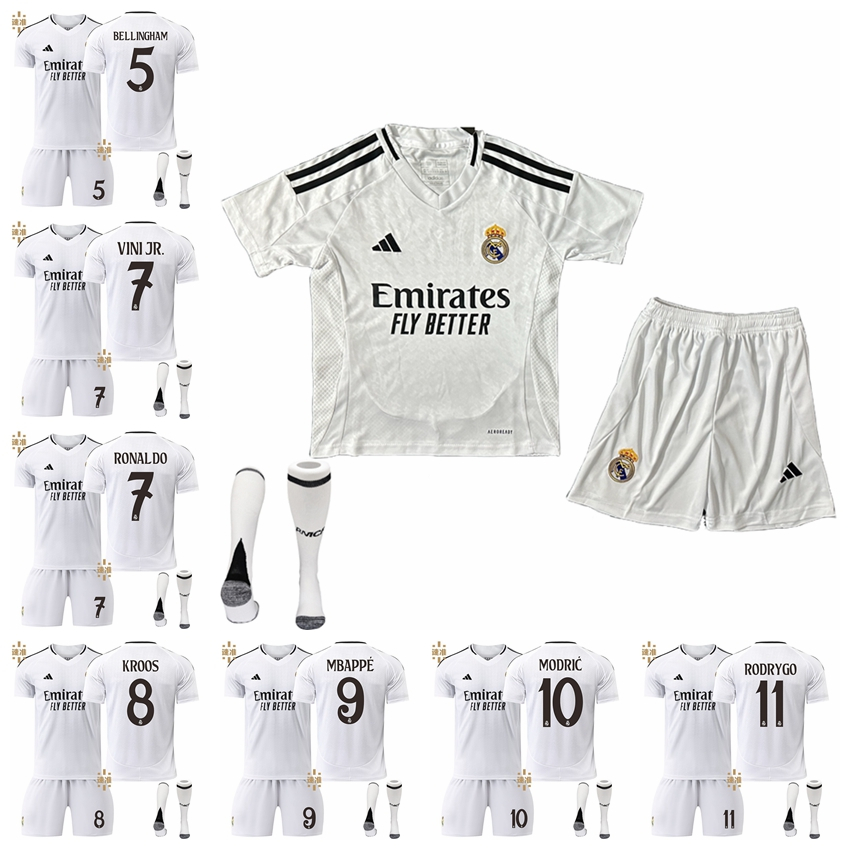 202425 Temporada Real Madrid Home Kids Adulto Jersey Define Bellingham