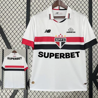 novo 24/25 São Paulo Futebol Camisa Alta Qualidade Uniformes