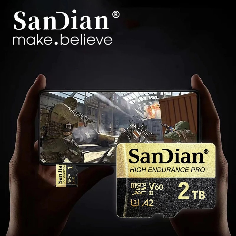 Cartão De Memória SanDian 1TB Micro TF Sd De Alta Velocidade 1TB 2TB ...