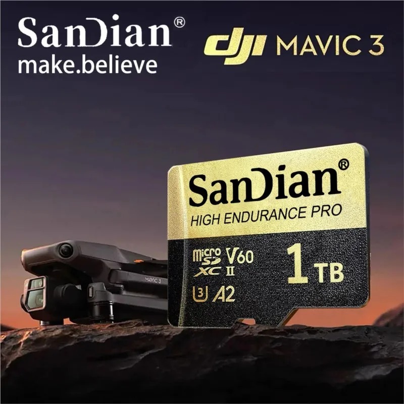 Cartão De Memória SanDian 1TB Micro TF Sd De Alta Velocidade 1TB 2TB ...