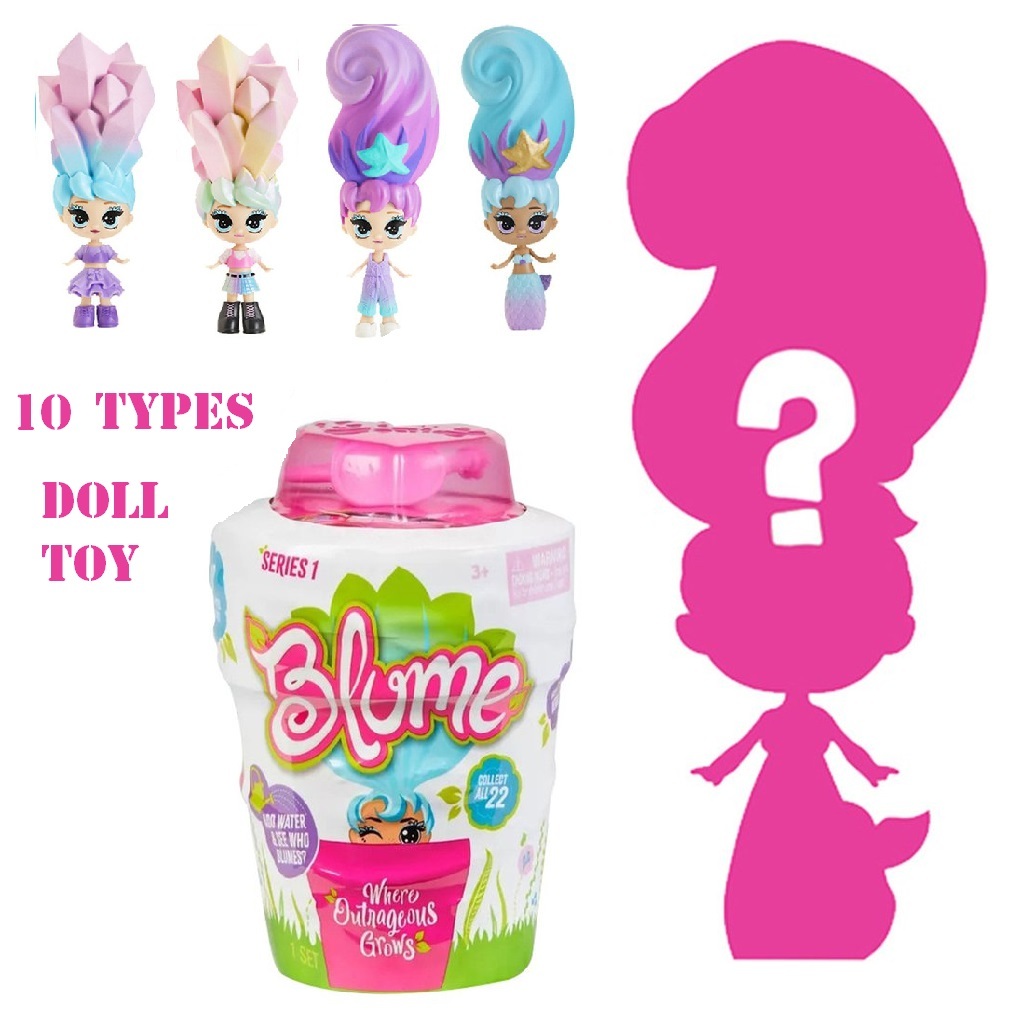 Rega Crescendo Flor Doll Bloom Girl Surpresa Caixa Cega Educacional Eco-friendly Toy Watering Will Cabelos Longos Novos Brinquedos Estranhos