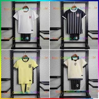 Camisa De Futebol 23/24 Corinthians Home/Away third fourth Kids Kit Klda