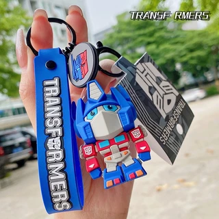 Chaveiro dos Transformers, enfeite de bolsa com desenhos animados, Optimus Prime, Bumblebee, Decepticon