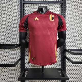 2024 Camisa De Futebol Bélgica Versão Jogador Home