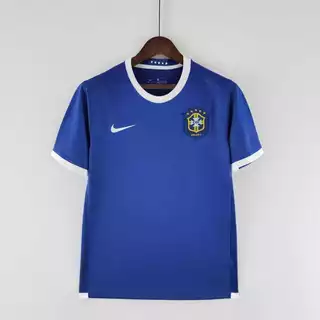 2006 Brasil Camiseta Personalizada Retro Football Jersey De Alta Qualidade