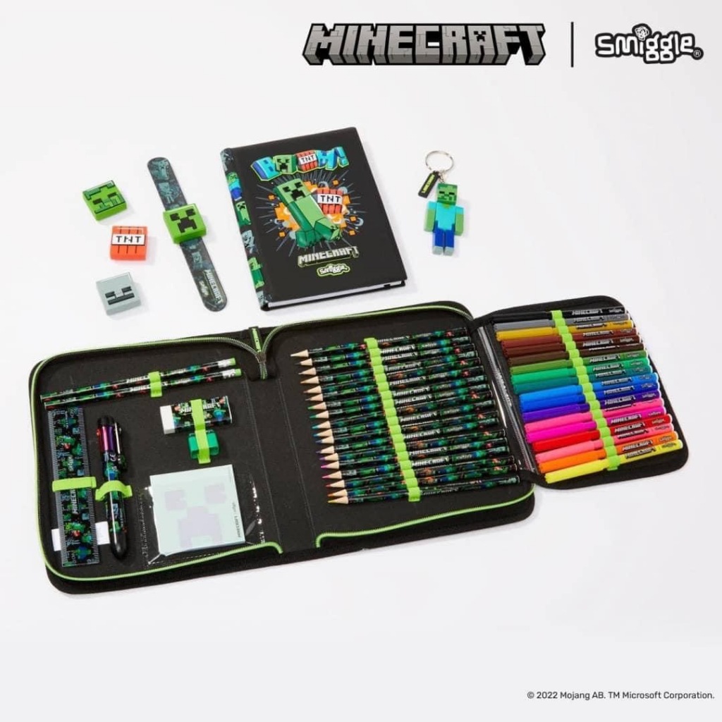 Austrália smiggle Minecraft Co-Branded Papelaria Pintura Conjunto ...