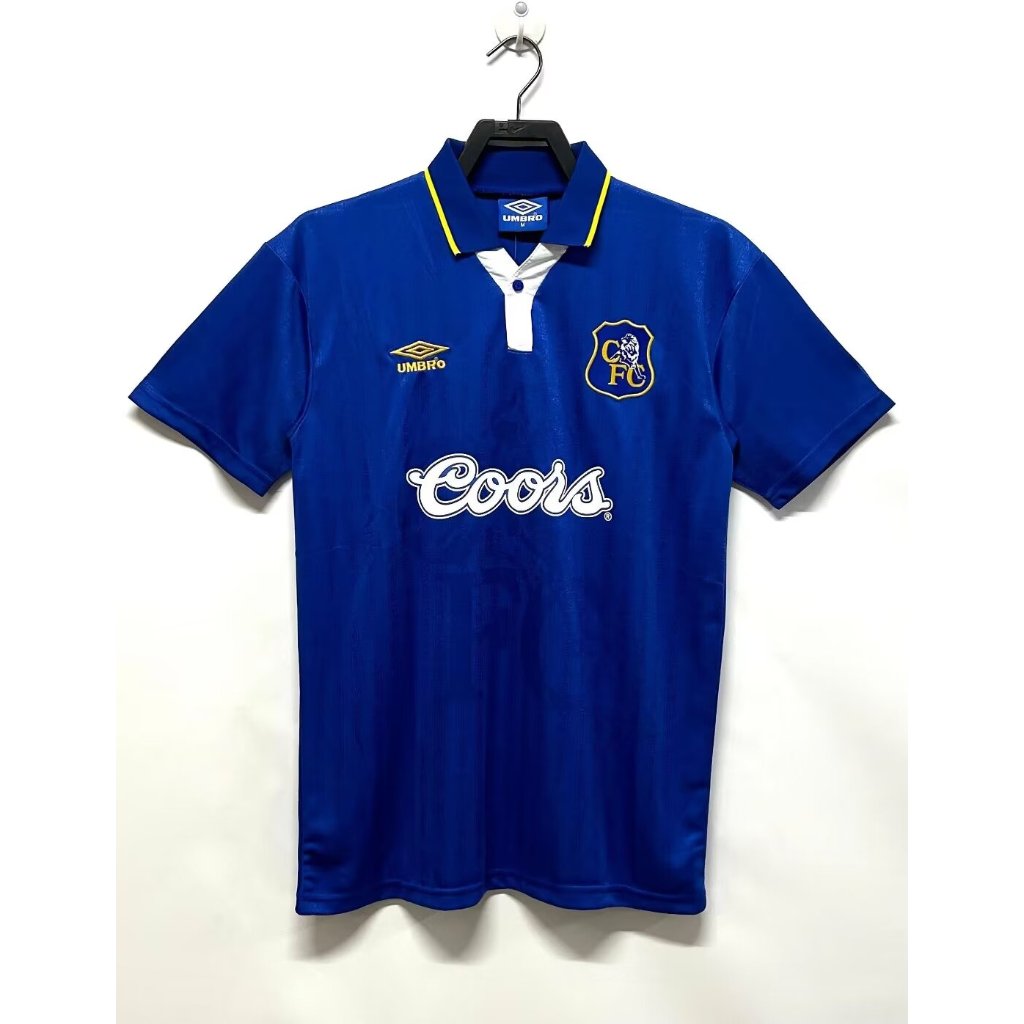 【 Retro 】 1995 97 Chelsea home Soccer Jerseys Homens Personalizáveis