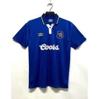 【 Retro 】 1995 97 Chelsea home Soccer Jerseys Homens Personalizáveis
