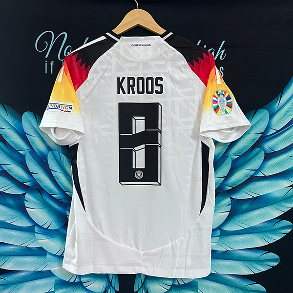 2024-25 Copa da Europa camisa da Alemanha casa n ° 7 Harvard n ° 8 Cross jogador