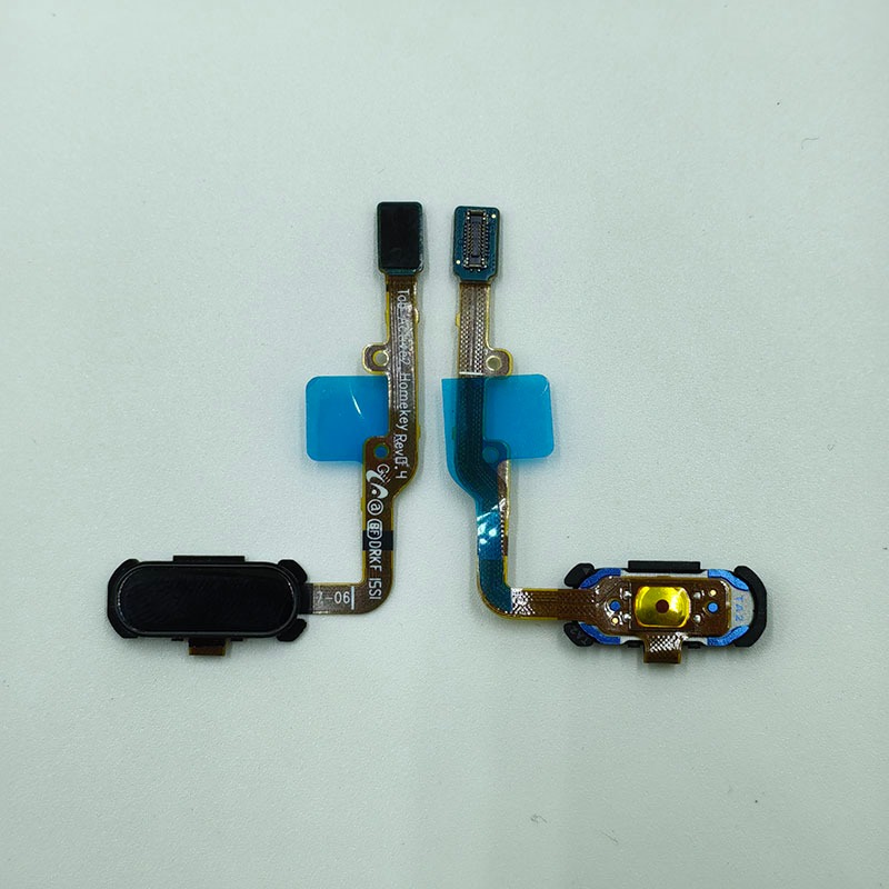1Pcs Chave De Retorno Do Botão Home Para Samsung Galaxy Tab Active 2 SM-T390 T395 Cabo Flexível Sensor De Impressão Digital Preto