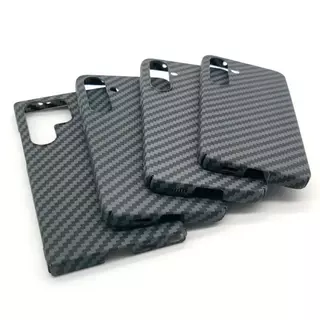 Para Samsung Galaxy S24 S23 S22 S21 Plus Ultra FE Capa Protetora Plástica De Fibra De Carbono