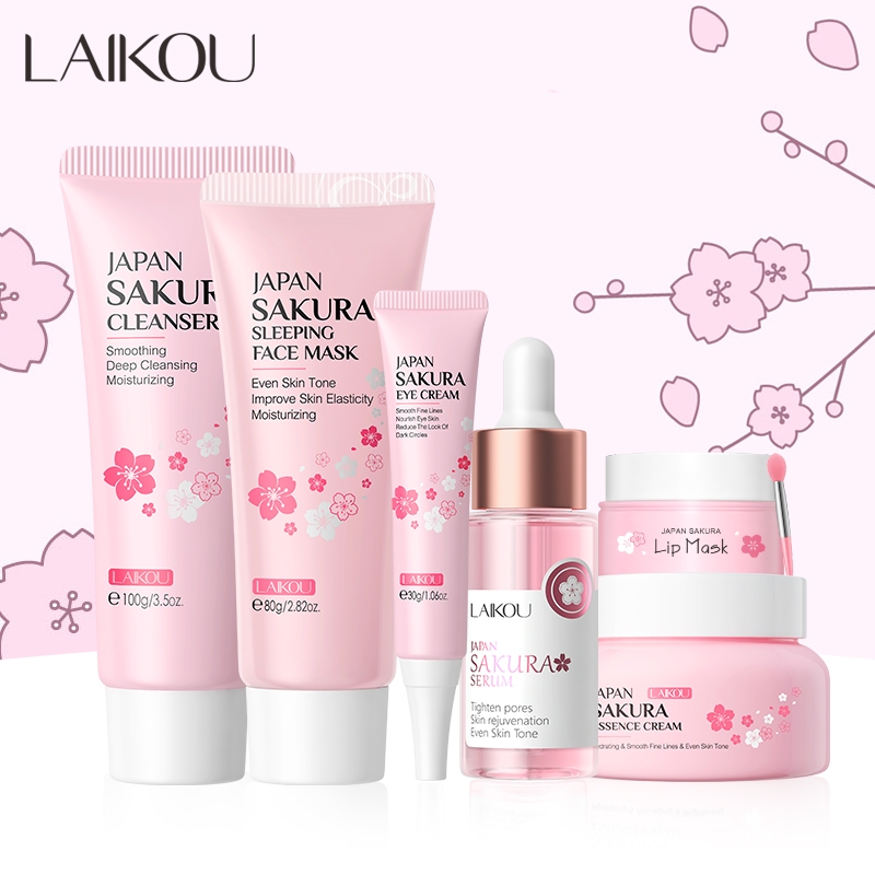 EVERY SKIN 2点セット【yu-ka】 LAIKOU Japão Sakura Conjunto De Cuidados Com A Pele Hidratante