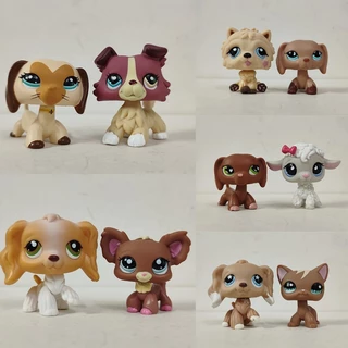 2pcs/lot LPS Action Figura Mais Pequena Loja De Animais De Estimação Dog Sheep kid toy # 669