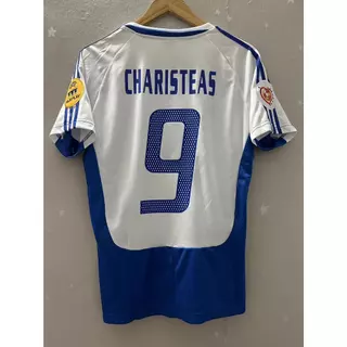 2004 Grécia CHARISTEAS Camiseta Personalizada De Alta Qualidade Retro Football Jersey