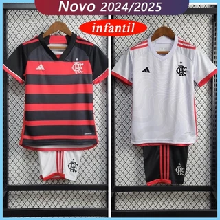 24/25 Flamenco Alta Qualidade 1; 1. Conjunto de camisa de futebol infantil de alta qualidade