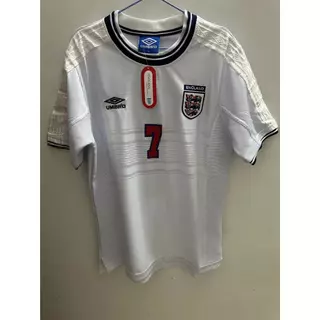 199999 Temporada de Jogo Inglaterra Home Football Jersey Retro Qualidade , Camisa de manga Cortina