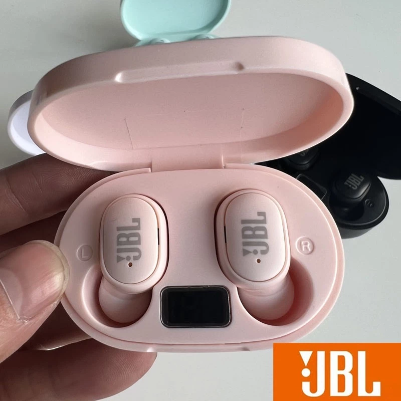 Fone De Ouvido Bluetooth E6S TWS 5.0 Visor LED 9D À Prova D'água Stero Sem Fio