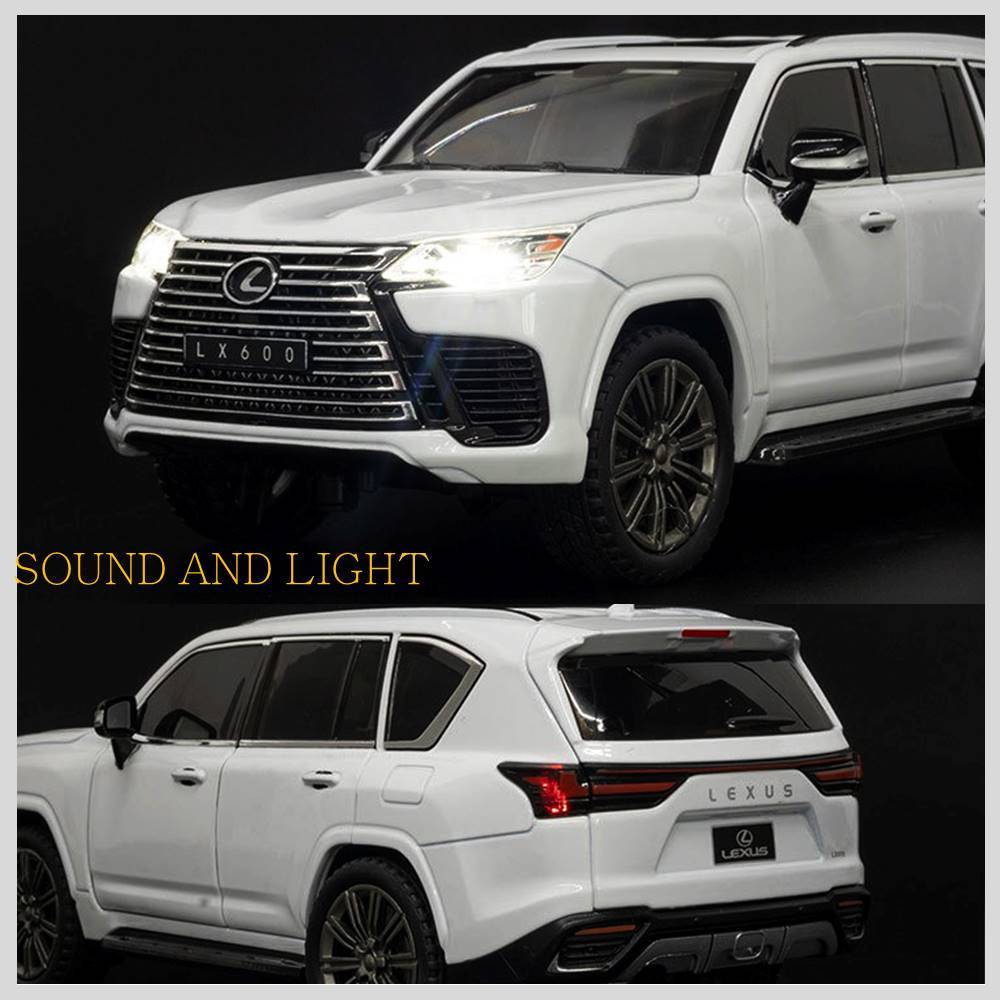1 : 24 LEXUS LX600 Modelo De Liga Fundida Brinquedo Carro Crianças