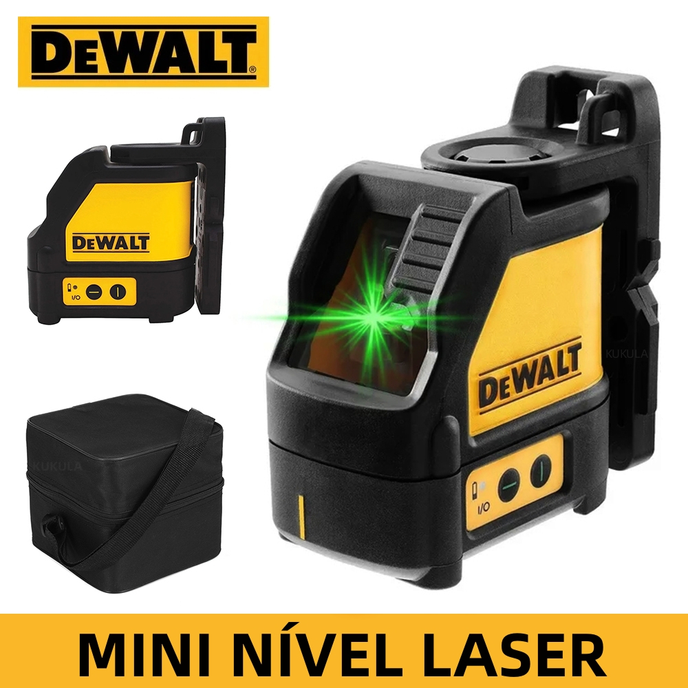 DeWalt Cross Line Laser Nível 50m Feixe Verde Auto-Nivelamento