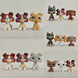 3pcs/lot LPS Figura Loja De Animais De Estimação Cachorro Gato Menor Kid Toy # 5011