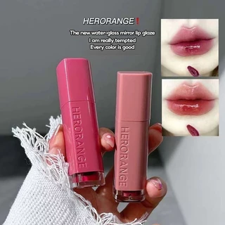 Herorange HERORANGE espelho brilho labial espelho brilho de água vidro brilho labial batom hidratante de longa duração
