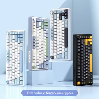 EPOMAKER x AULA F75 Estrutura De Gaxeta Do Teclado Mecânico Sem Fio De Três Modos Com Chave Quente